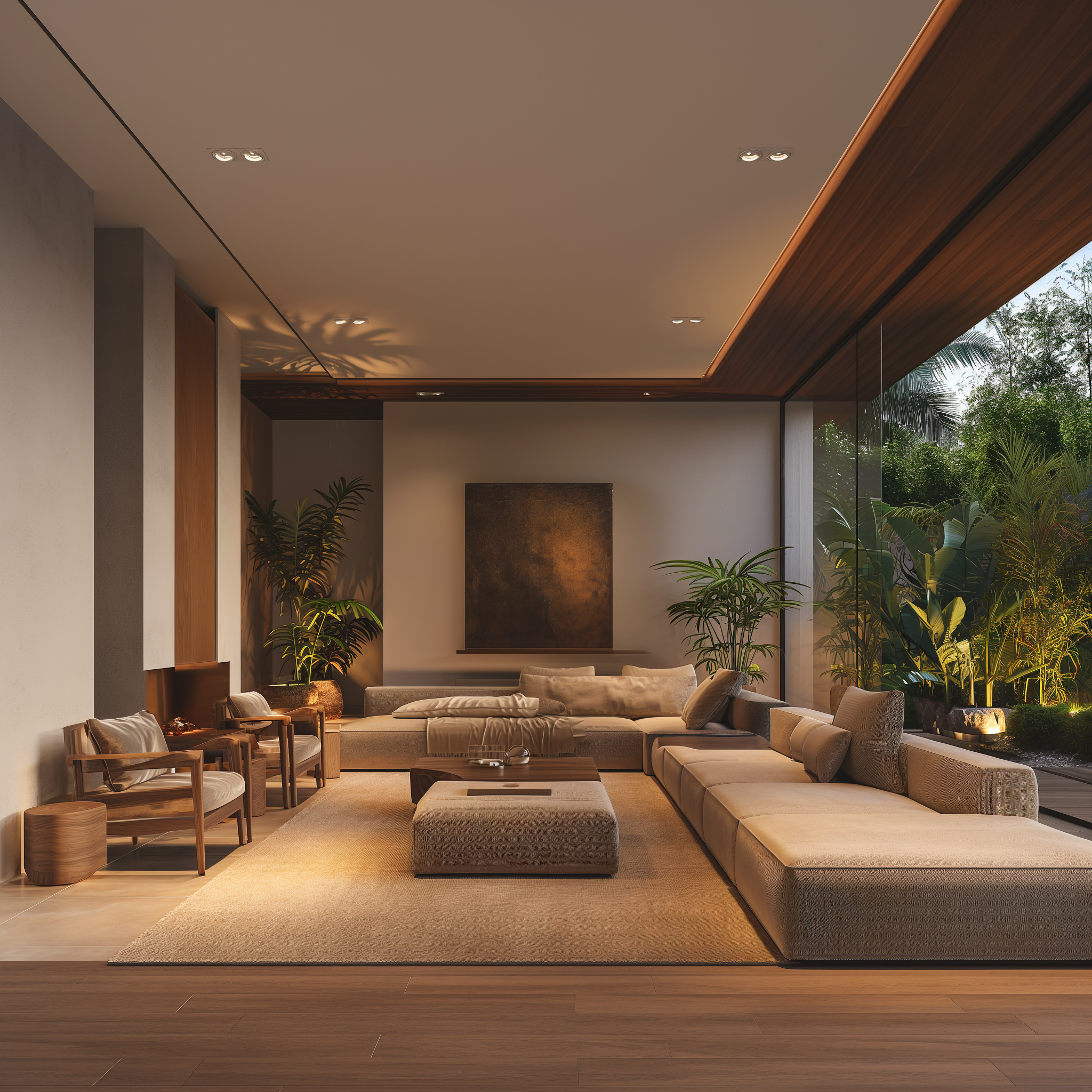 A contemporary luxury villa in Ranchi featuring modern architecture, double-height spaces, bespoke interiors, expansive glazing, designer kitchens, and seamless indoor-outdoor living.