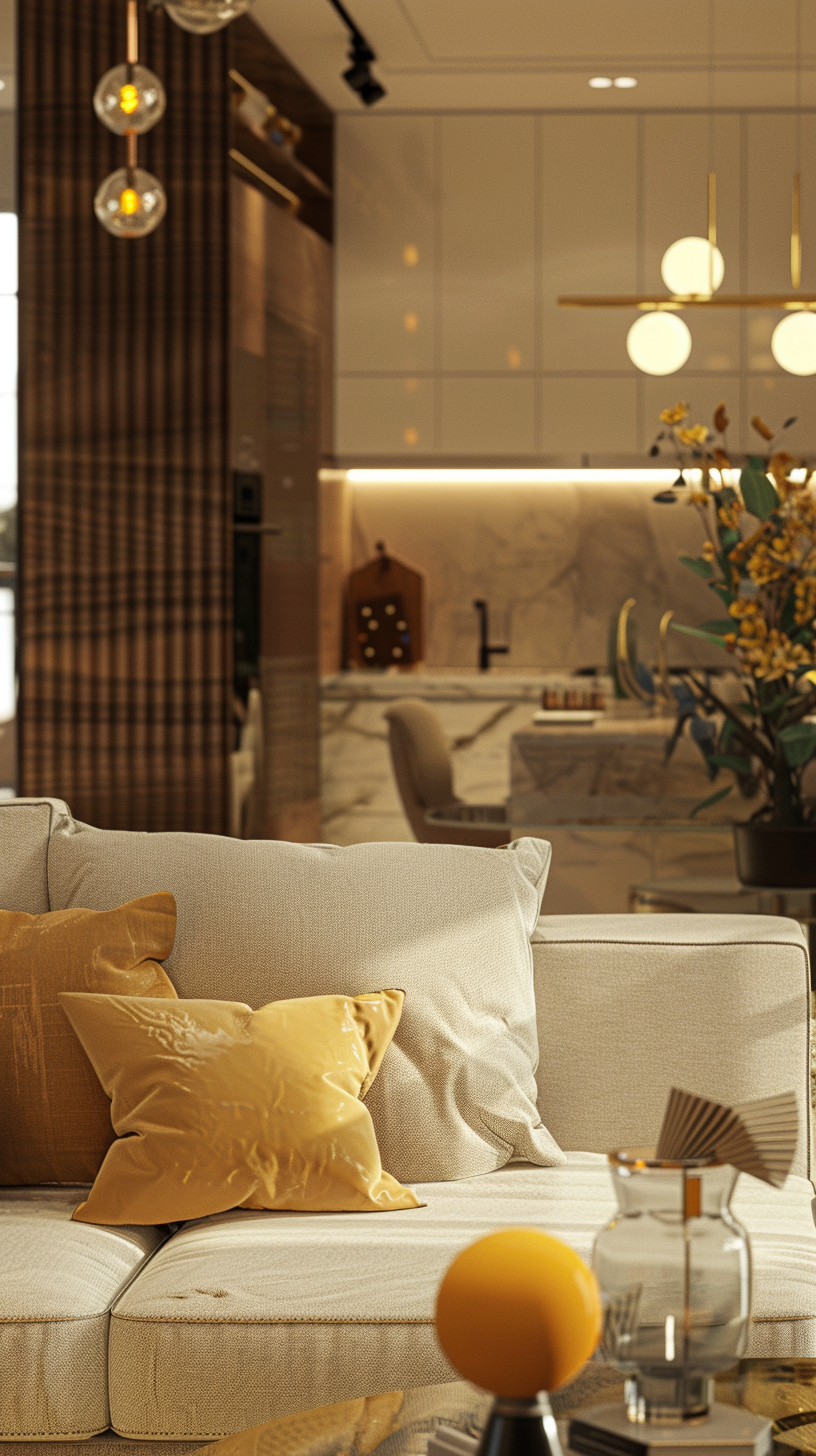 A contemporary luxury villa in Ranchi featuring modern architecture, double-height spaces, bespoke interiors, expansive glazing, designer kitchens, and seamless indoor-outdoor living.