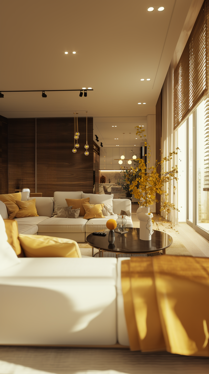 A contemporary luxury villa in Ranchi featuring modern architecture, double-height spaces, bespoke interiors, expansive glazing, designer kitchens, and seamless indoor-outdoor living.