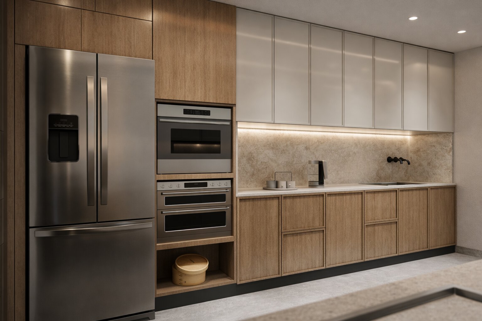 Modern Luxury Residence at Ireo Gurgaon Hills, Gurugram – A 5000 Sq. Ft. bespoke home designed with contemporary aesthetics, refined material palette, and functional luxury. The residence seamlessly blends warm textures, premium finishes, and sophisticated spatial planning to create an elegant living experience.
