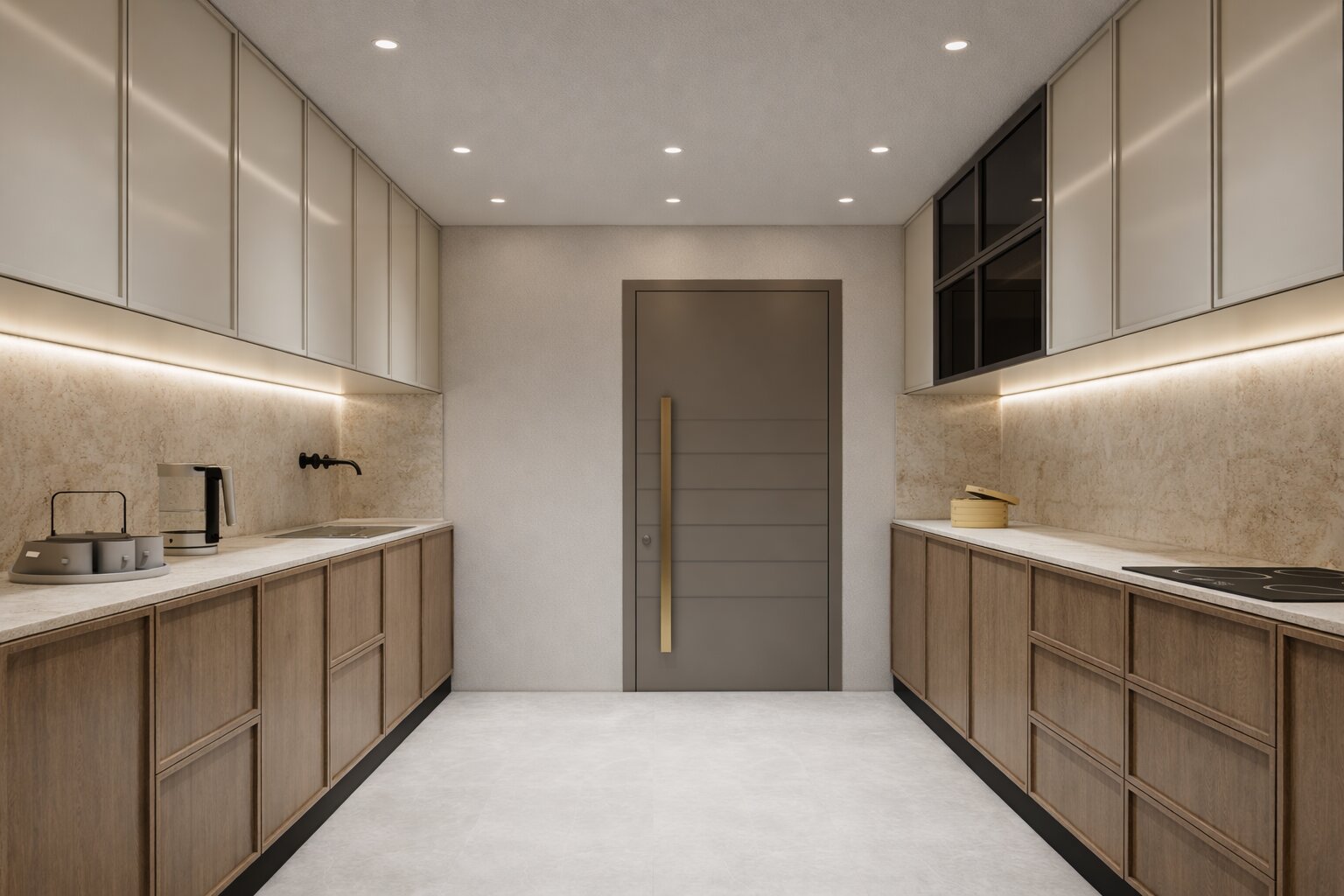Modern Luxury Residence at Ireo Gurgaon Hills, Gurugram – A 5000 Sq. Ft. bespoke home designed with contemporary aesthetics, refined material palette, and functional luxury. The residence seamlessly blends warm textures, premium finishes, and sophisticated spatial planning to create an elegant living experience.