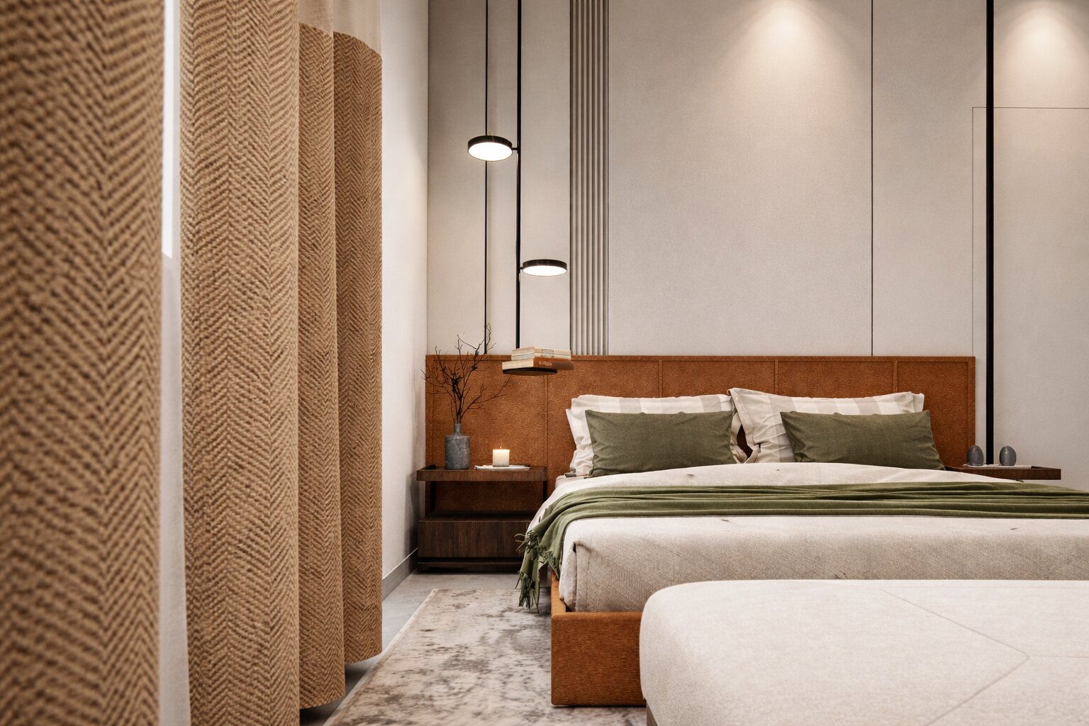 Modern Luxury Residence at Ireo Gurgaon Hills, Gurugram – A 5000 Sq. Ft. bespoke home designed with contemporary aesthetics, refined material palette, and functional luxury. The residence seamlessly blends warm textures, premium finishes, and sophisticated spatial planning to create an elegant living experience.