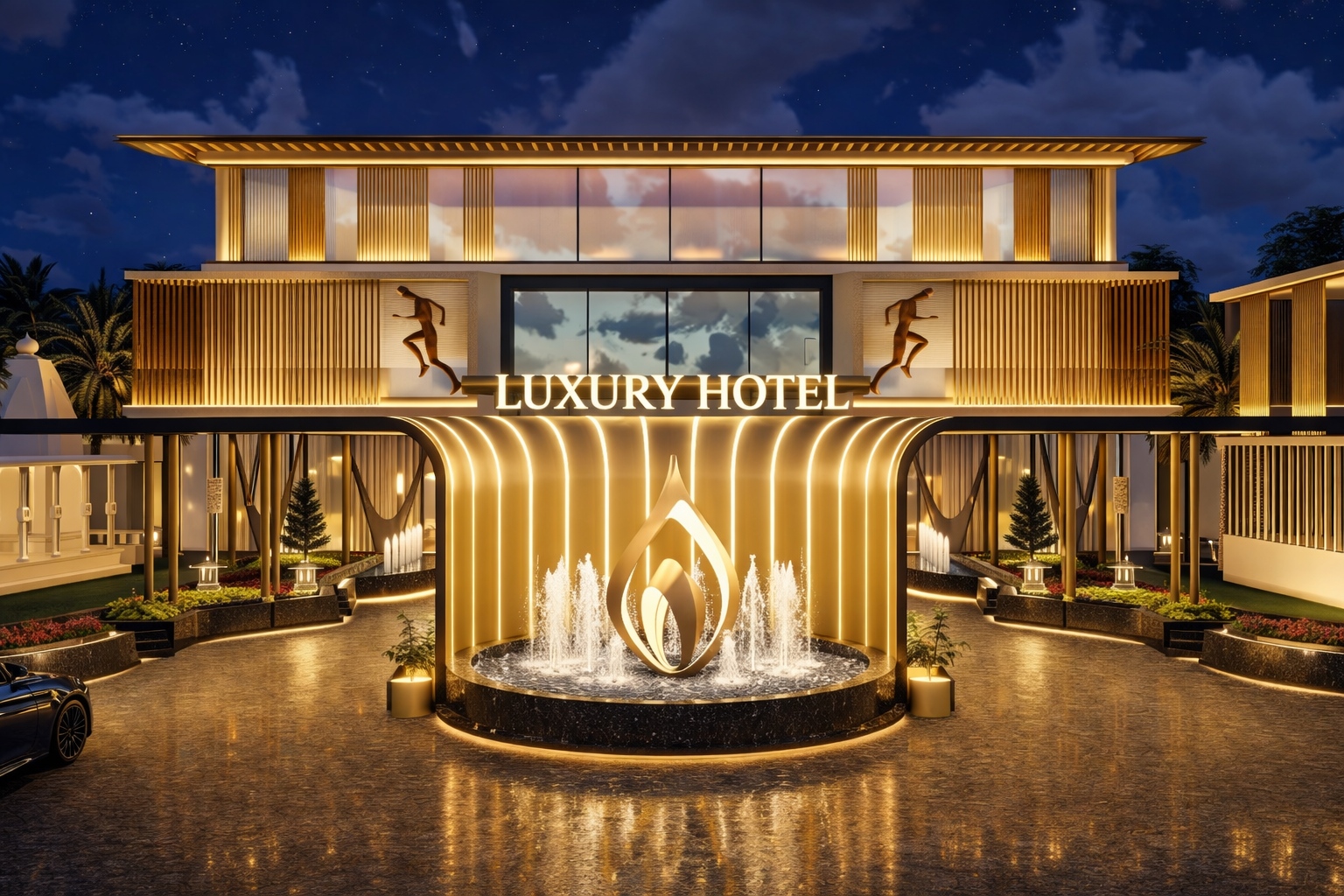 A premium luxury resort in Greater Noida designed to deliver an exclusive hospitality experience. The project features contemporary villas, private pool suites, waterfront leisure spaces, wellness amenities, landscaped gardens, and world-class recreational facilities, creating the perfect blend of luxury, comfort, and nature-inspired living.